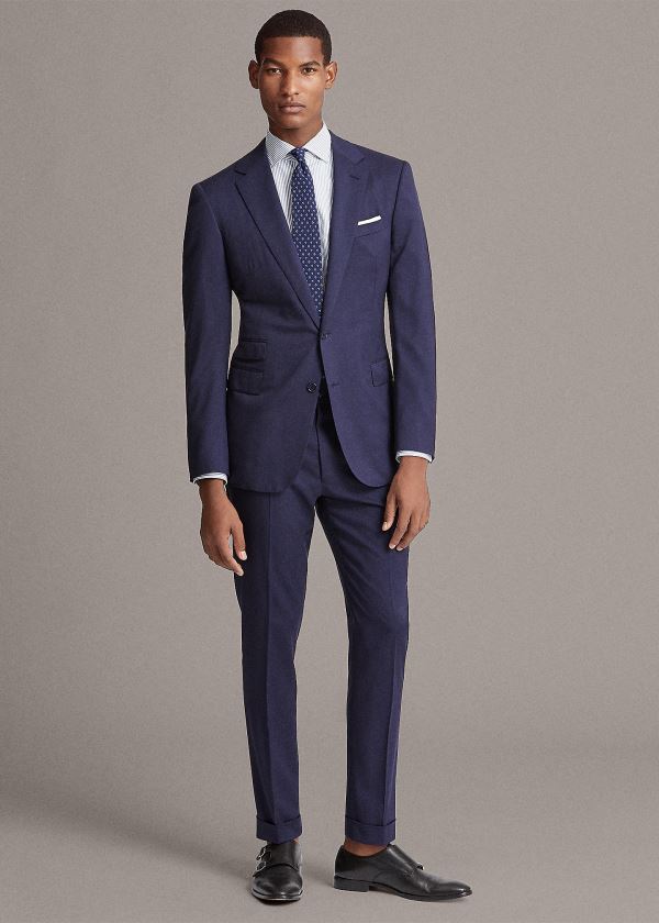 Men's Ralph Lauren Gregory Handmade Wool Suits | 689017HAP